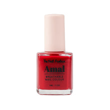 Load image into Gallery viewer, AMAL NOBLE RED BREATHABLE NAIL POLISH - 8801