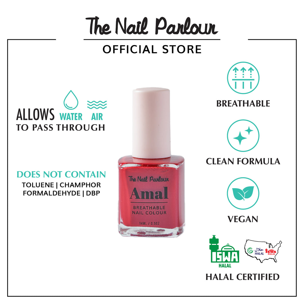 AMAL ARABIAN RUBY BREATHABLE NAIL POLISH - 8827