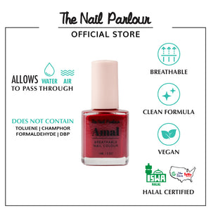 AMAL ROYAL CRIMSON BREATHABLE NAIL POLISH - 8802